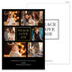 Black Peace Love Joy Gold Foil Holiday Photo Cards Image 4 of 6